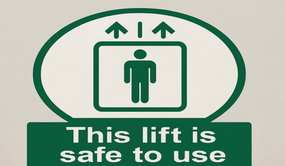 this sign shows when a lift is safe to use