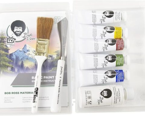 Bob Ross painting supplies